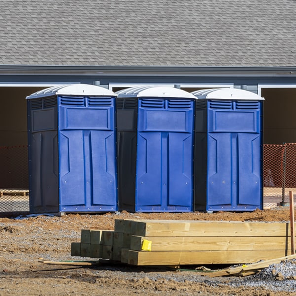 are there any restrictions on what items can be disposed of in the portable toilets in Renner